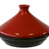 Tajine rood zwart aardewerk 25,5 cm Cosy&Trendy