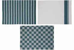 Theedoek Blauw Set van 3