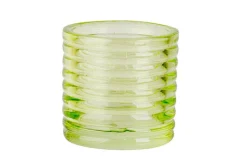 Theelichthouder Fluo groen D6xH6 cm
