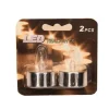 Theelicht LED Zilver - Set van 2 stuks