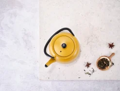 Theepot Gietijzer 0.92L Jane Mustardyellow