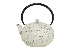 Theepot gietijzer mat wit 1,2 L Himeji