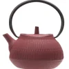 Theepot gietijzer rood 1,1 L Yokohama