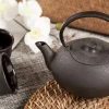 Theepot gietijzer set 0,55 L - 15 cl Fuku Black