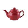 Theepot 0.45L Glanzend 2-Kops Rood