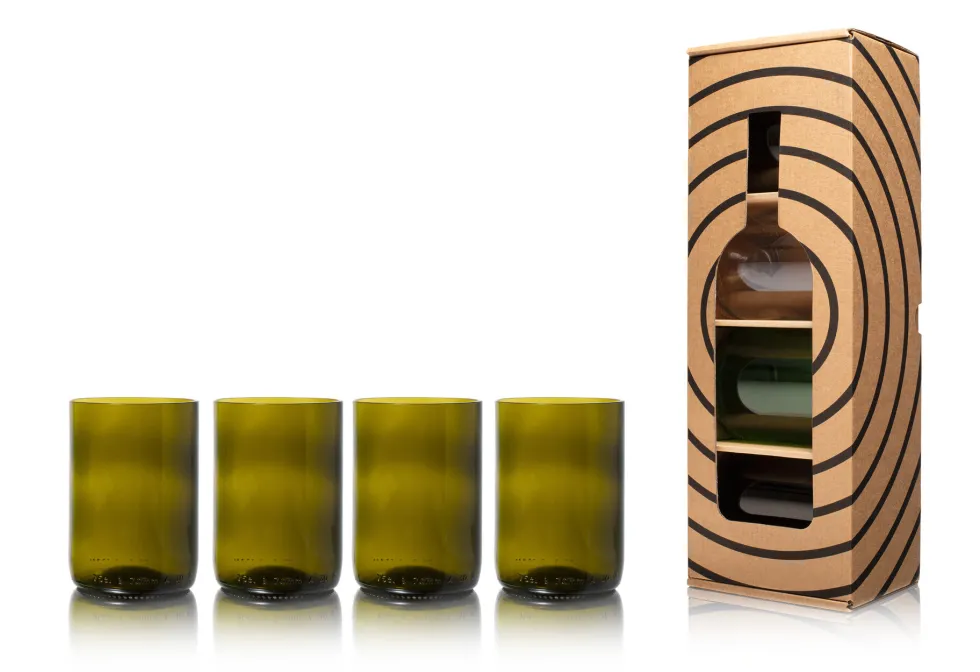 Tumbler 33cl set van 4 Olijf Rebottled