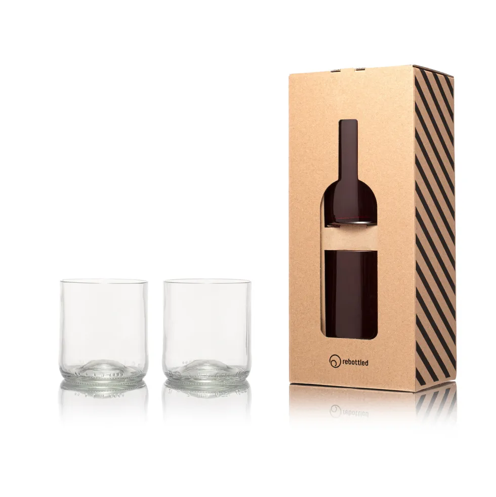 Tumbler 23cl set van 2 Transparant Rebottled
