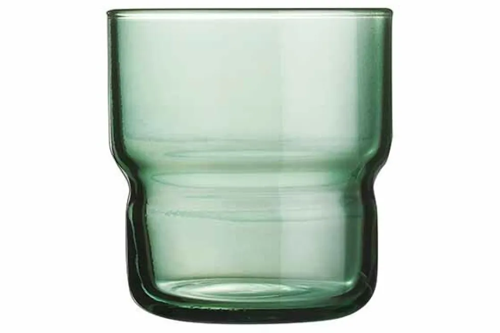 Tumbler glas 22 cl Log Brush Donkergroen
