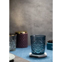 Tumbler glas donker blauw 35 cl Hobstar Libbey