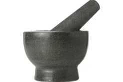 Vijzel met stamper graniet antraciet 11cm x H8cm