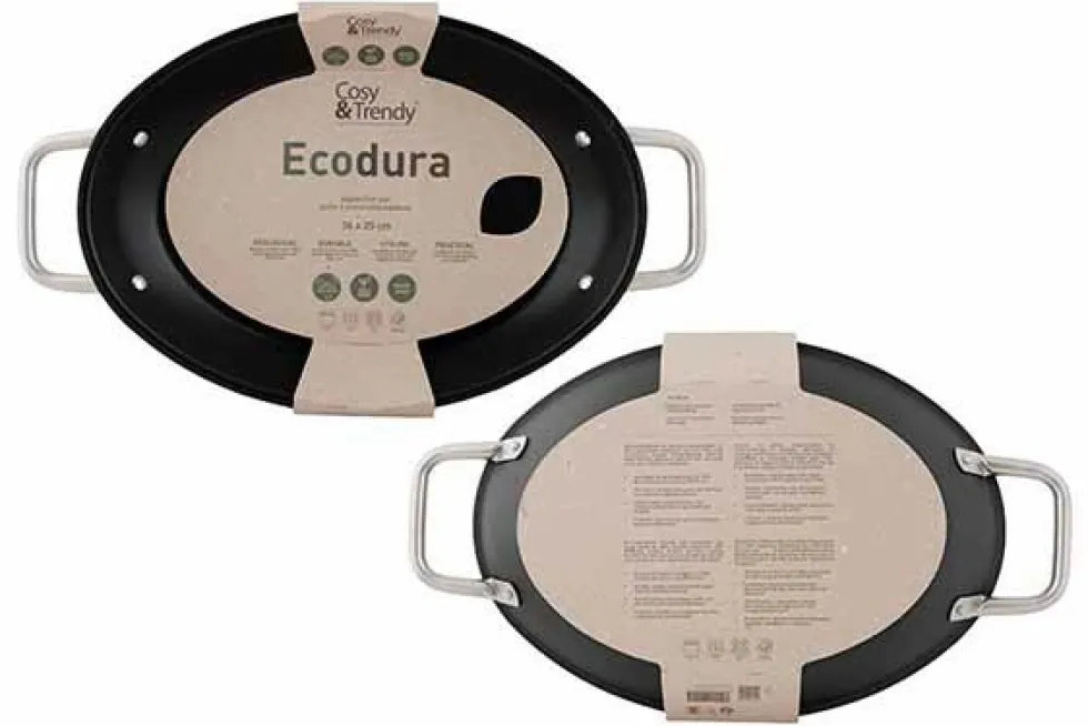Vispan 36 x 25 cm Ecodura Zwart