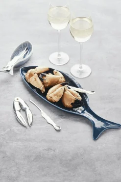 Visschaal 40 cm x 14 cm Blauw