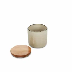 Voorraadpot 12 cm x 12 cm Meridian Ivoor