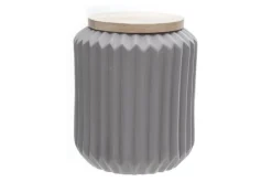 Voorraadpot met houten deksel 16 cm