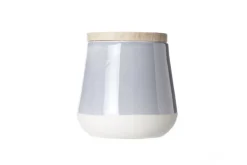 Voorraadpot met houten deksel 12 cm Luna