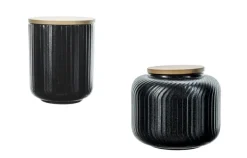 Voorraadpot set 2-delig Dakota Black