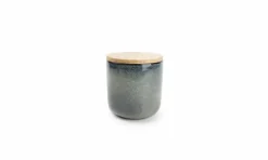 Voorraadpot set 2-delig Meridian groen/blauw