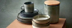 Voorraadpot set 2-delig Meridian groen/blauw