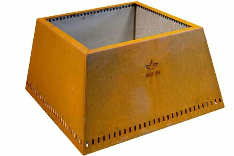 Vuurschaal White Fire roest 50 cm hoog