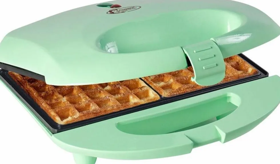 Wafelijzer mint groen Bestron