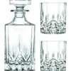 Whisky set karaf met 2 glazen kristal