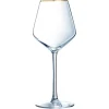 Wijnglas 47cl gouden rand Ultime