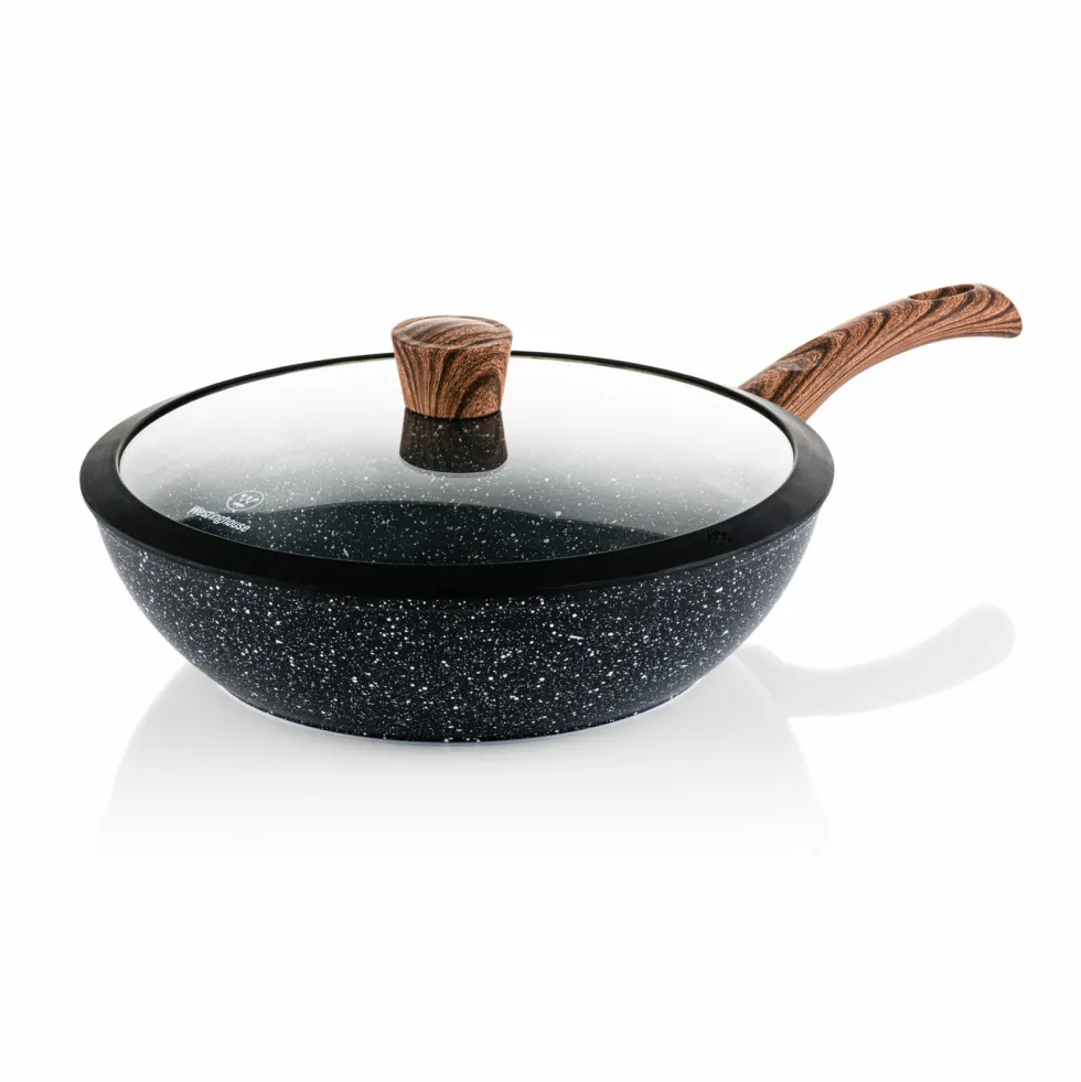 Wokpan 30 cm Black Marble Wood Westinghouse