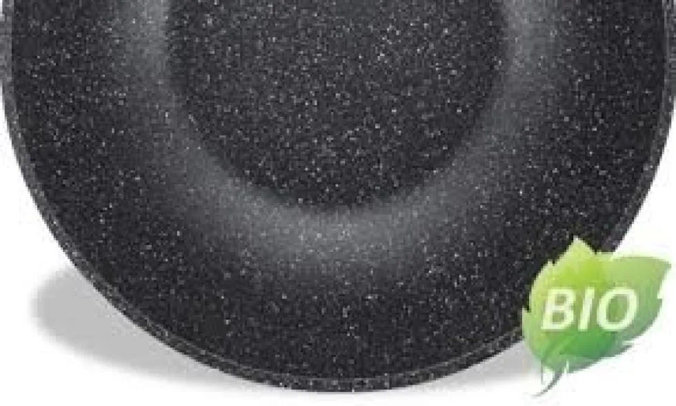 Wokpan marmeren coating 30 cm zwart